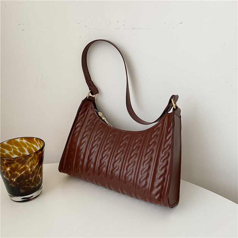 Solid Tote Shoulder Bag