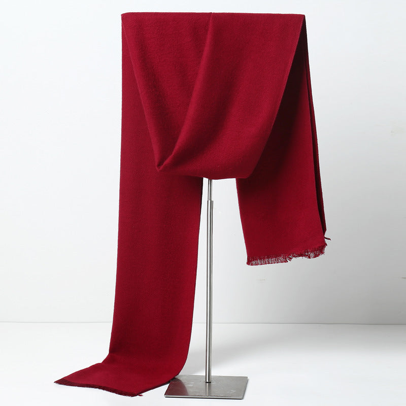 Men's Plaid Cashmere-Feel Scarf