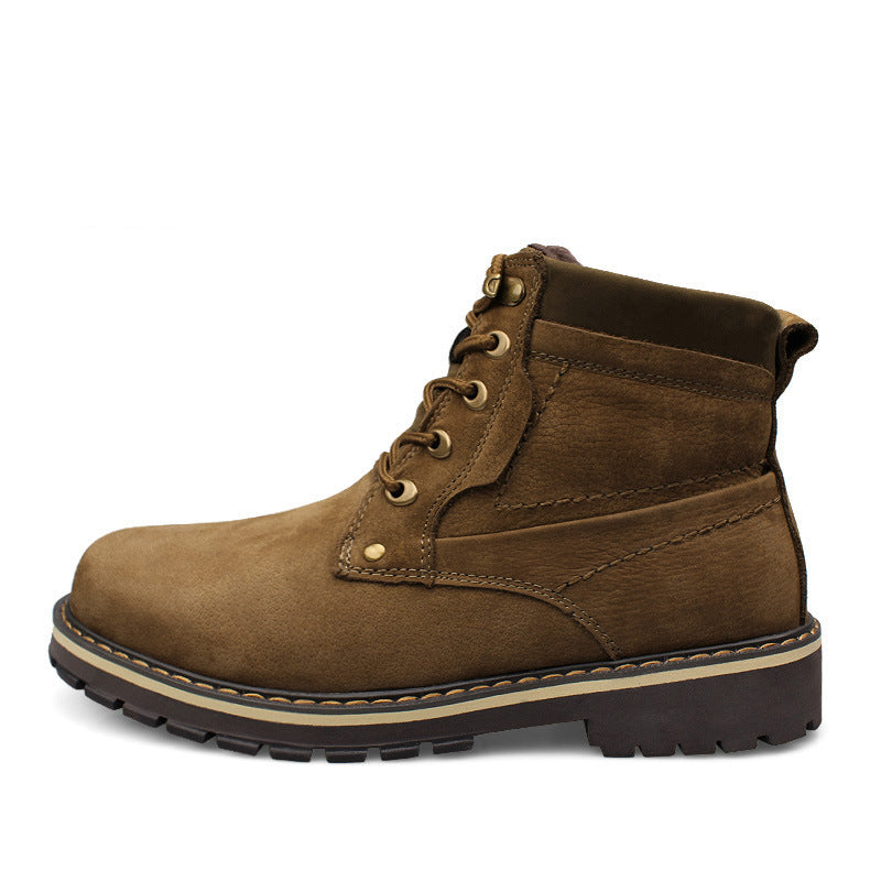 Winter Martin Boots for Men with Warm Fleece Lining