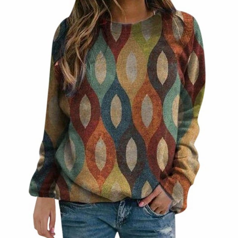 Patterned Casual Sweater