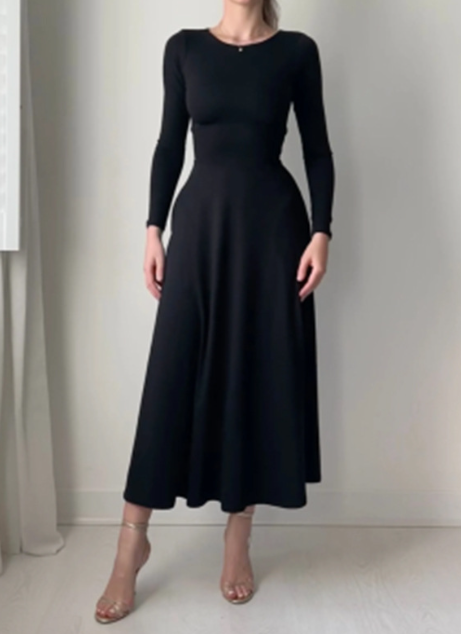 Elegant Long Sleeve Dress
