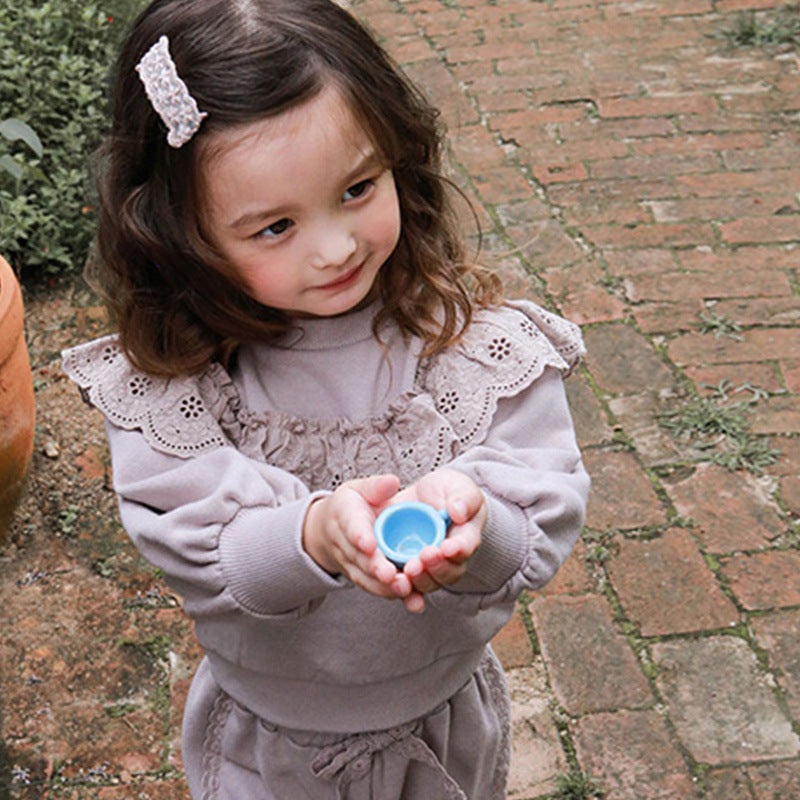Girls' Ruffle Sweater