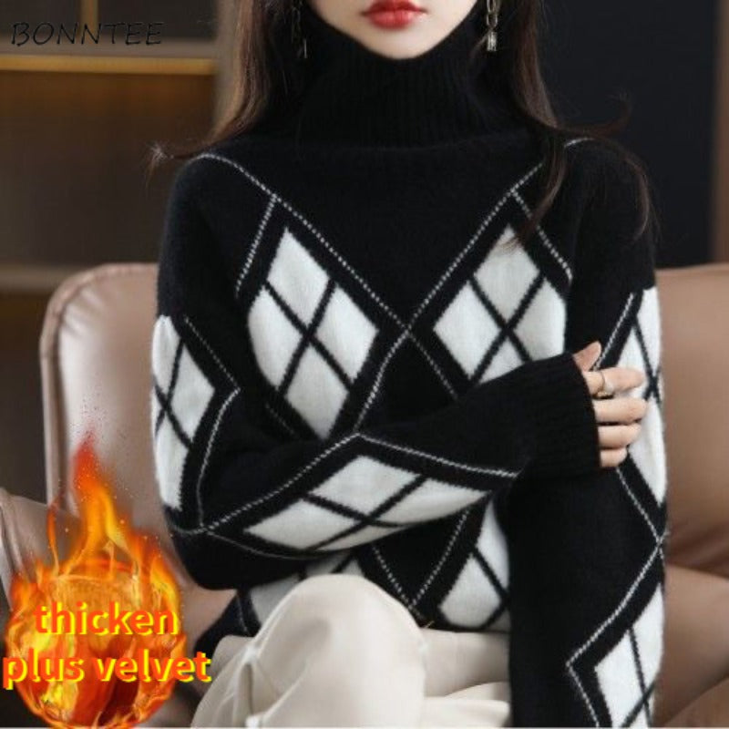 Knitted Turtleneck Pullover