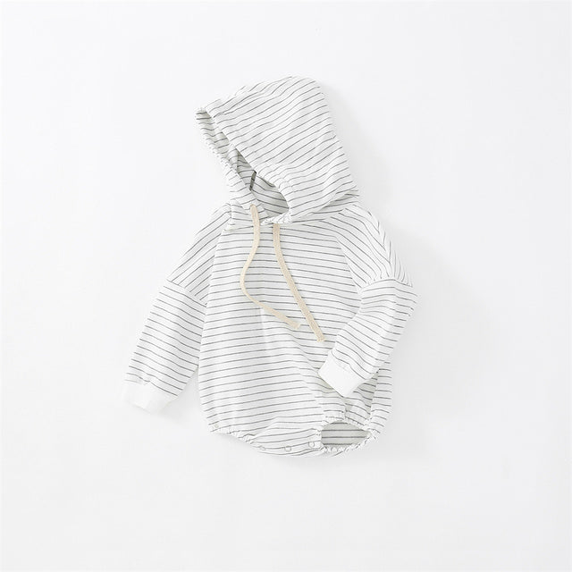 Kids' Striped Hooded Jumpsuit