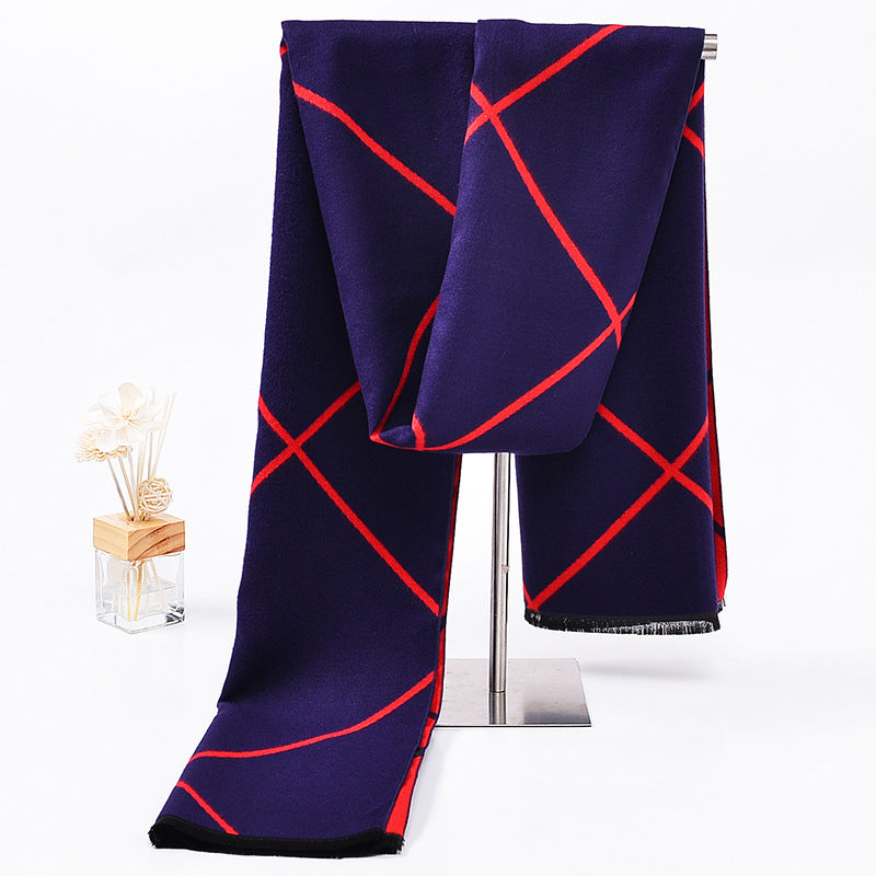 Reversible Plaid Scarf