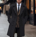Double-Breasted Wool Overcoat