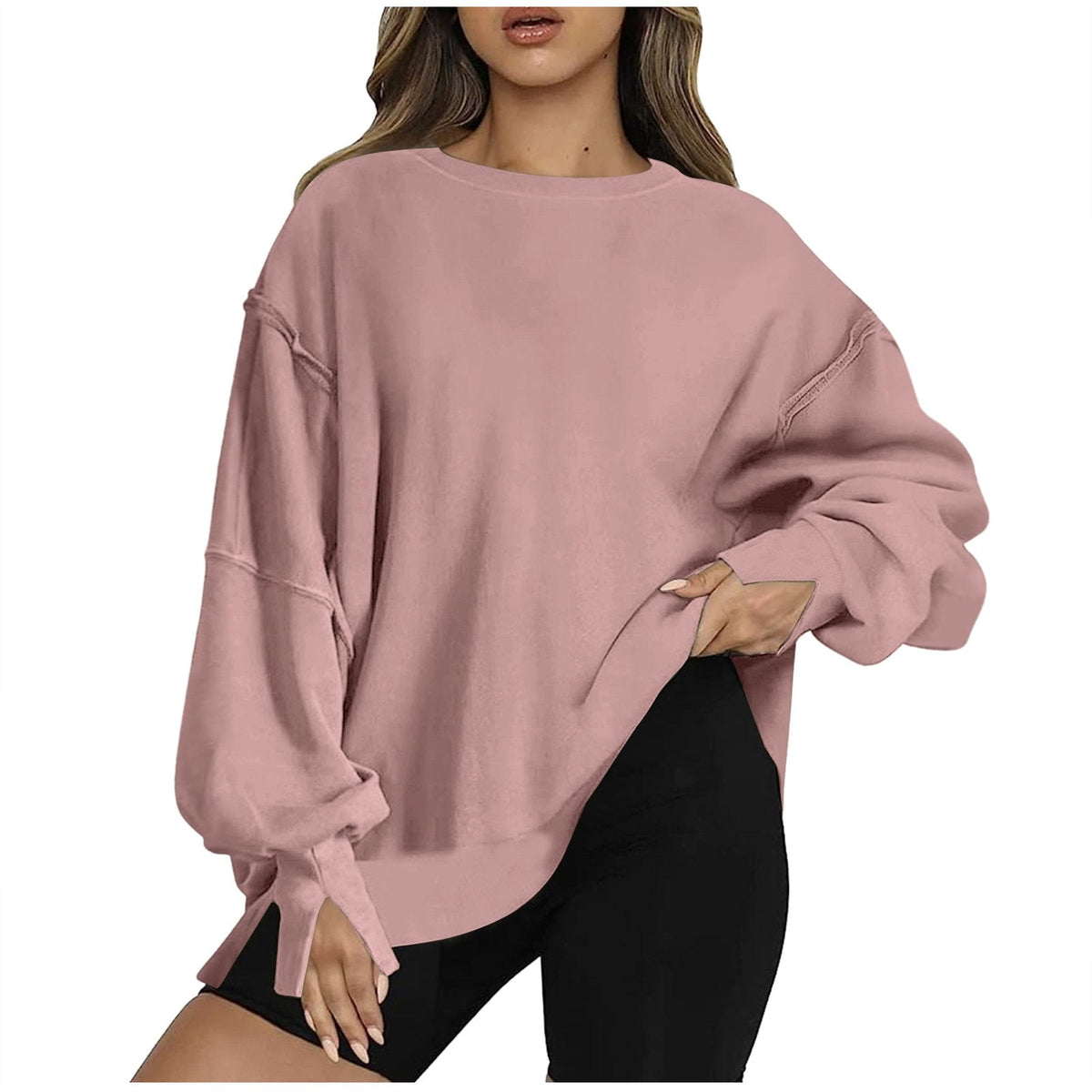 Relaxed 3/4 Sleeve Sweater
