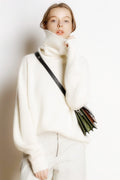 Chunky Cashmere-Blend Turtleneck