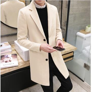 Slim Mid-Length Wool Coat