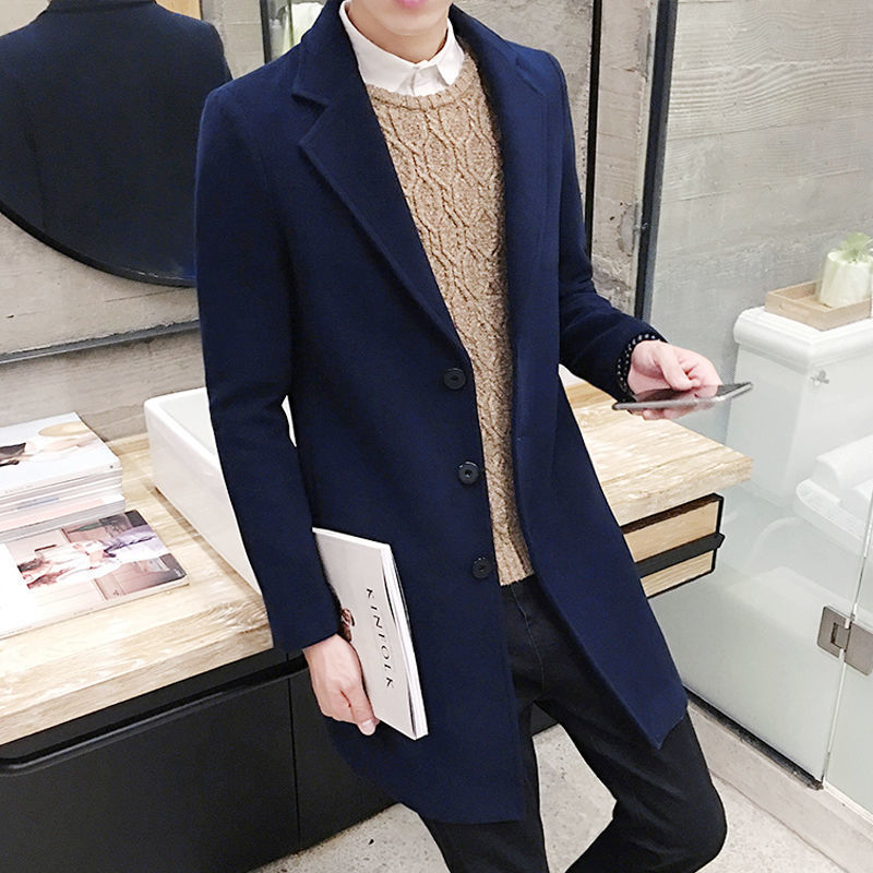 Slim Wool Trench Coat