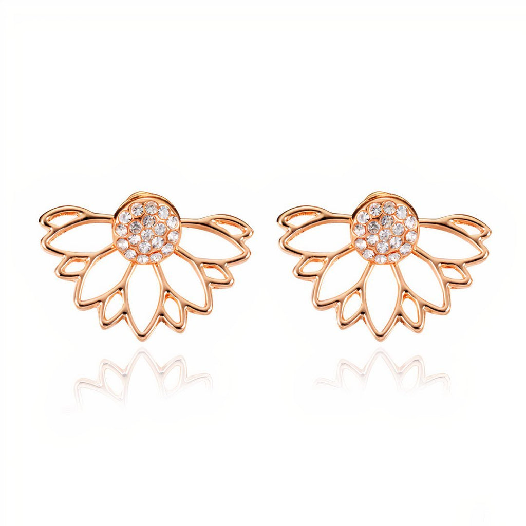 Gold Crystal Earrings
