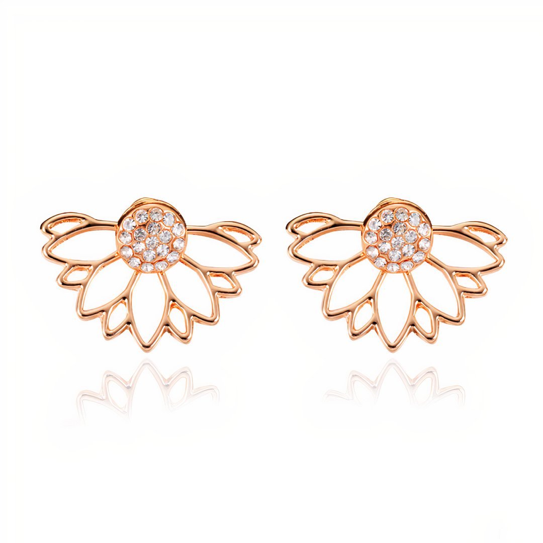 Gold Crystal Earrings