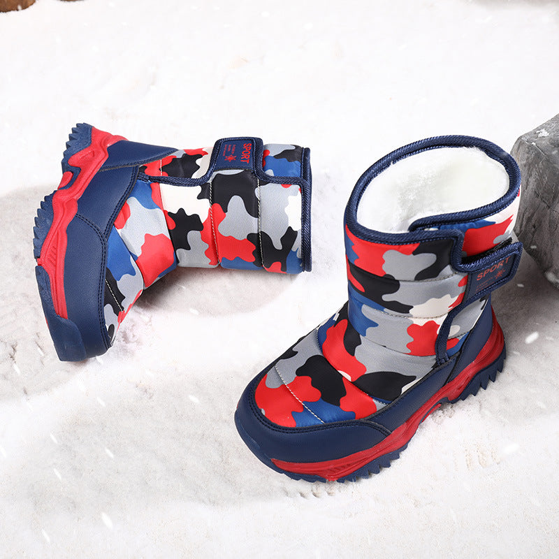 Girls' Camo Snow Boots