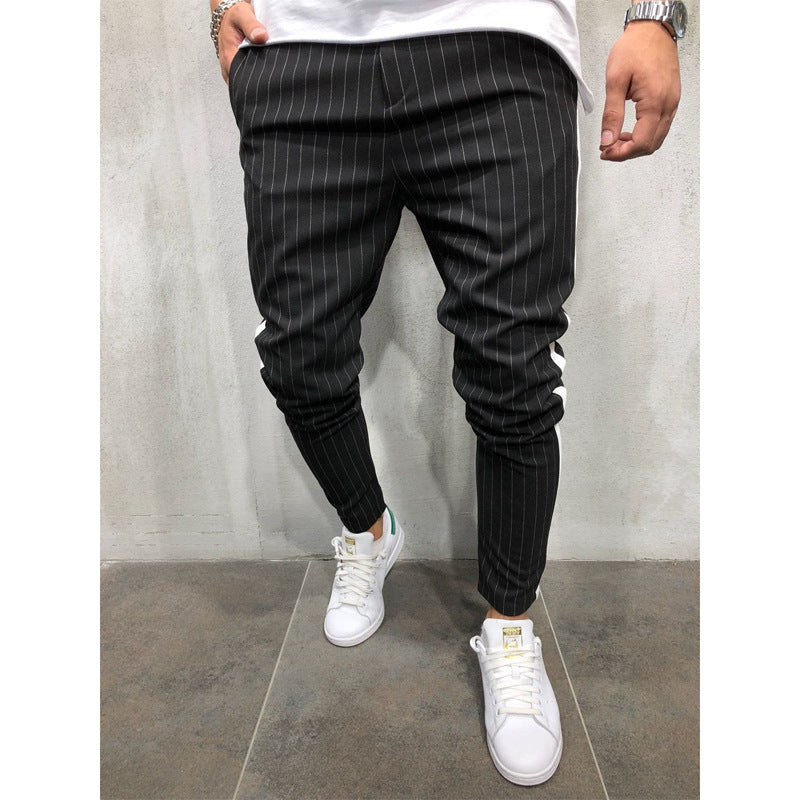 Striped Colorblock Pants