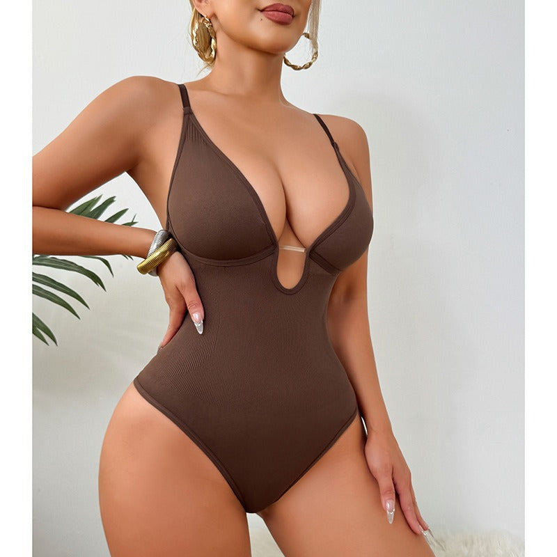 Deep V Sculpting Bodysuit