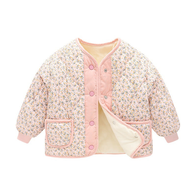 Kids' Floral Corduroy Jacket