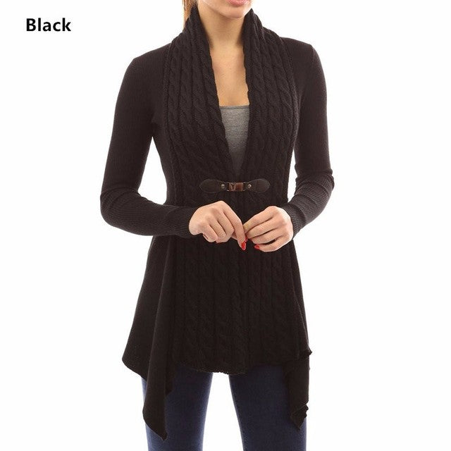 Belted Sweater Coat