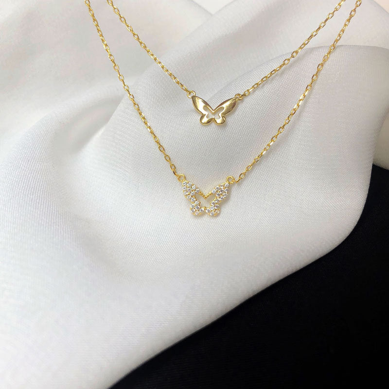 Butterfly Layered Necklace
