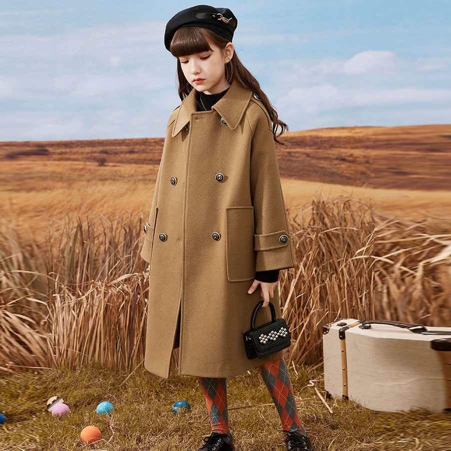 Girls' Classic Wool Coat