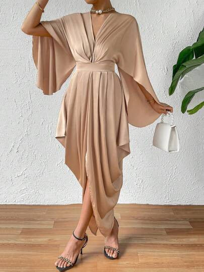 Pleated Wave Dress
