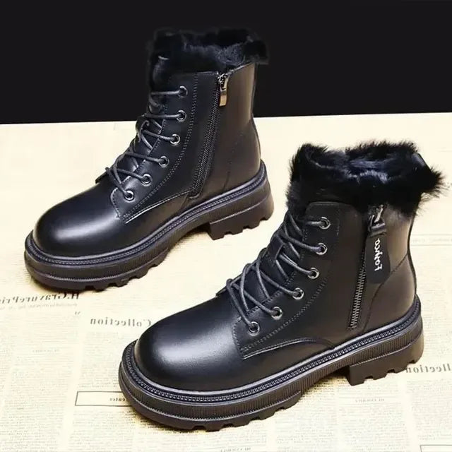 2023 Women's Warm Plush Mid-Calf Snow Boots