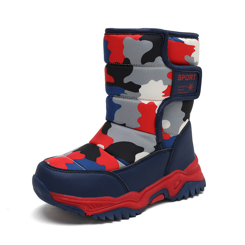 Girls' Camo Snow Boots