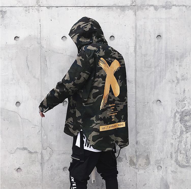 Camo Hooded Coat