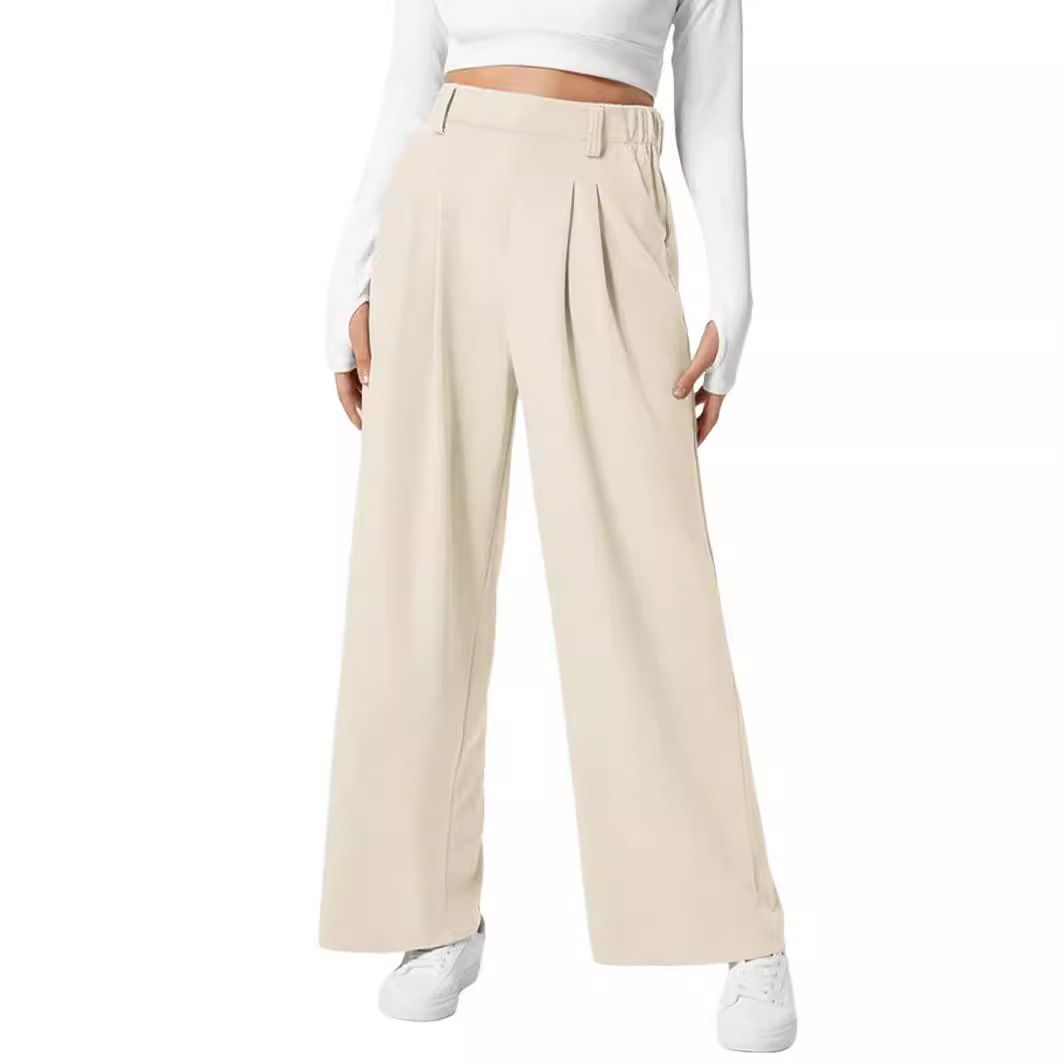 High-Waist Wide-Leg Trousers