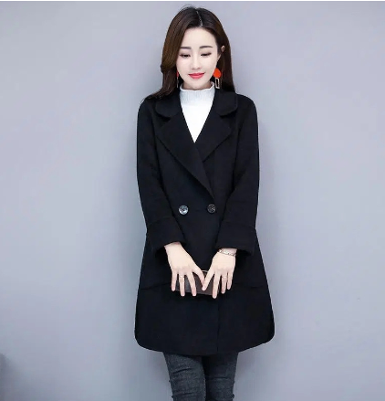 Slim Wool Midi Coat