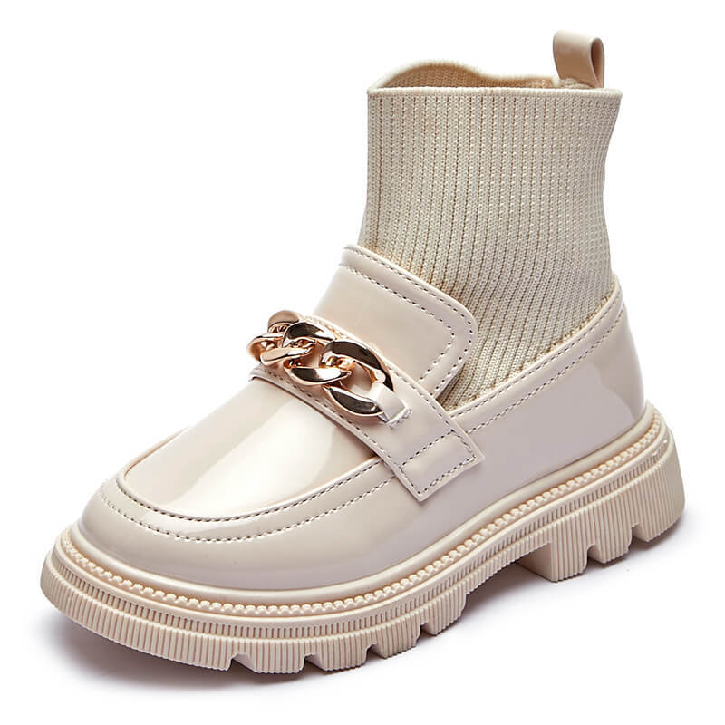 Kids' Breathable Knitted Short Boots and Sneakers