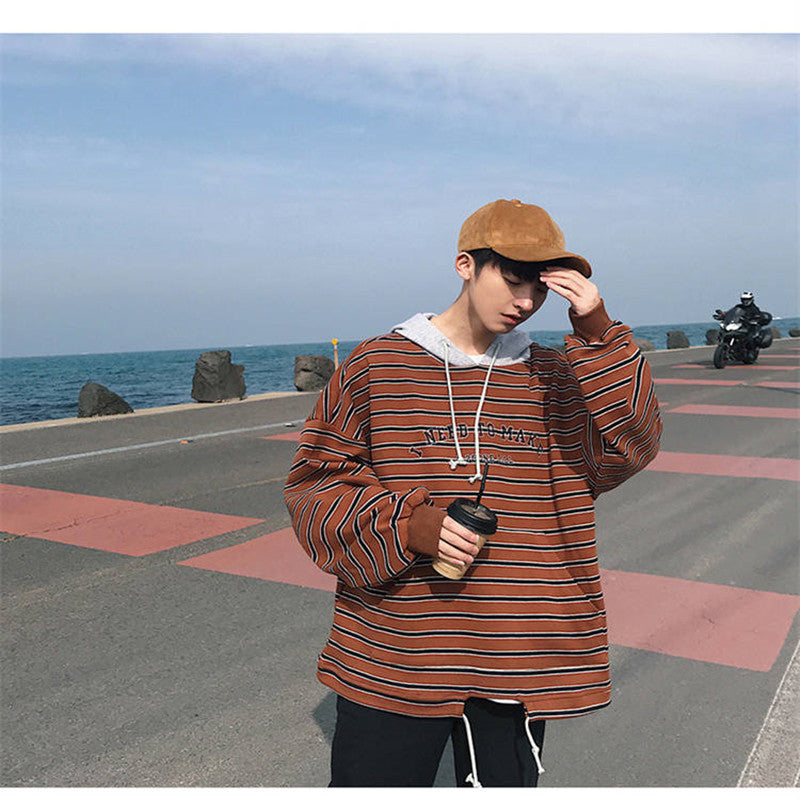 Striped Hoodie Jacket