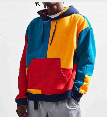 Color Block Zip Hoodie