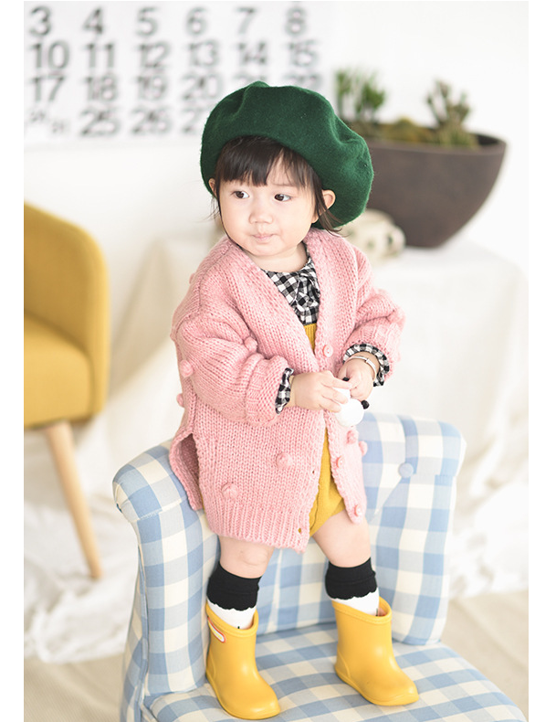 Kids' Bobble Knit Cardigan