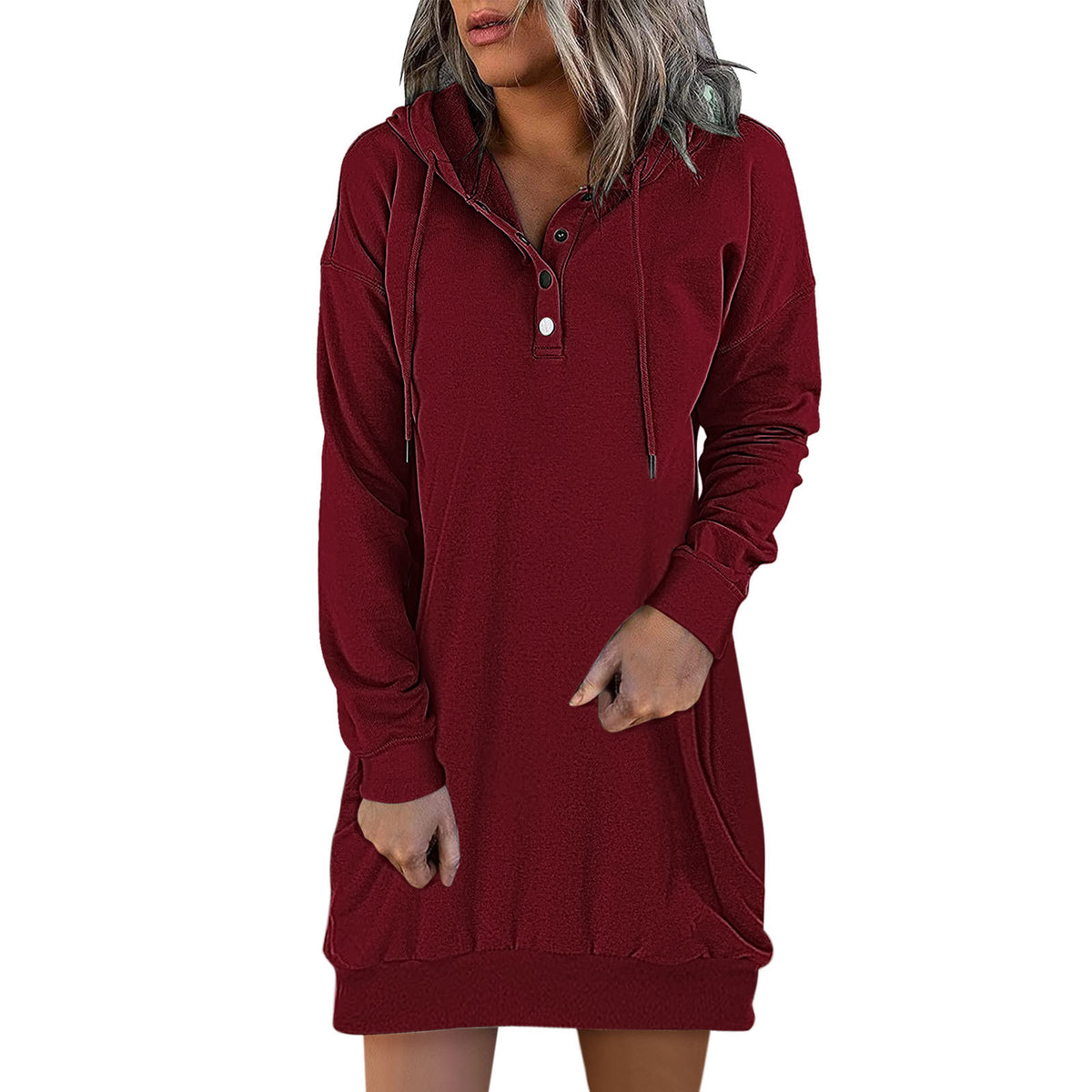 Drawstring Hooded Sweater