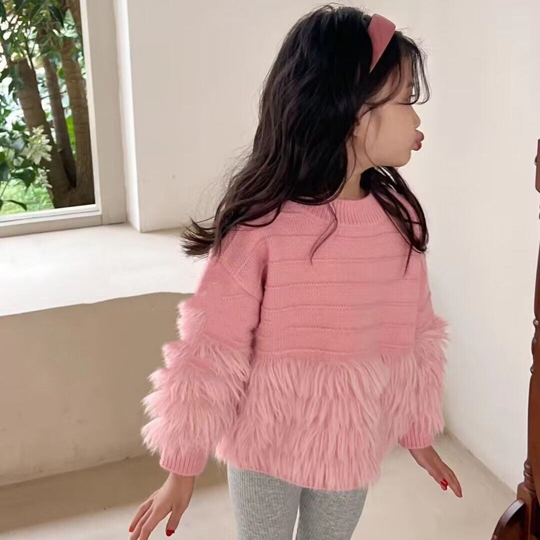 Girls' Thick Pullover Sweater