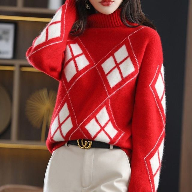Knitted Turtleneck Pullover