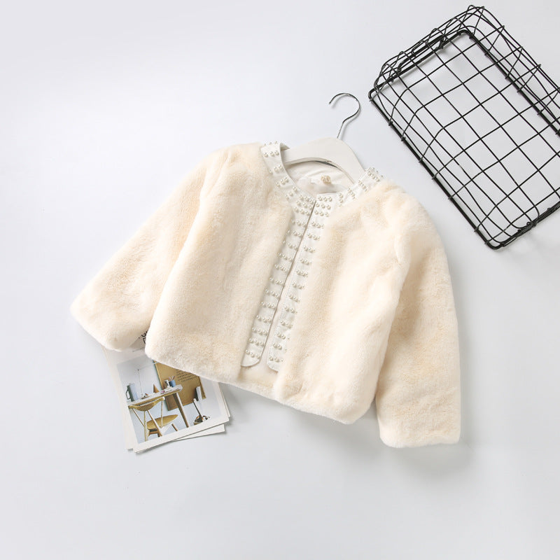 Girls' Faux Fur Coat