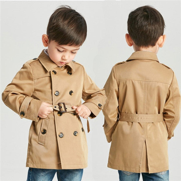 Boys' Long Trench Coat