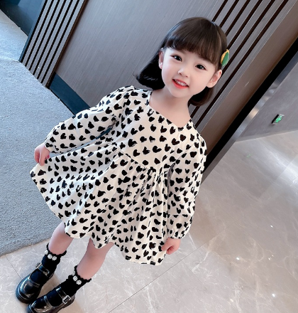 Girls' Polka Dot Princess Dress