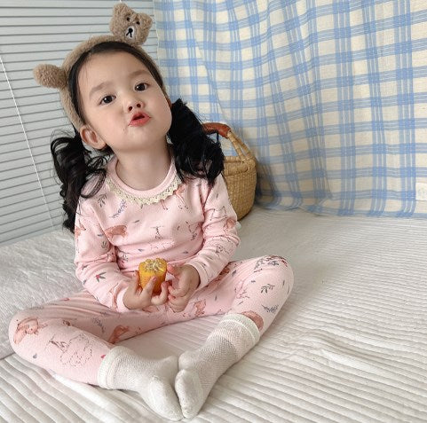 Girls' Cotton Pajama Set