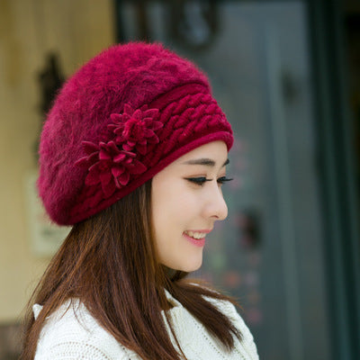 Fluffy Knit Beret