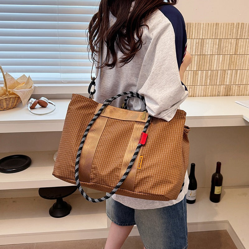 Grid Pattern Tote