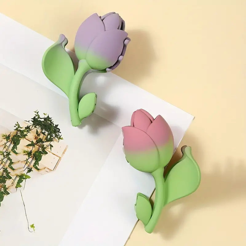 Frosted Flower Hair Claw