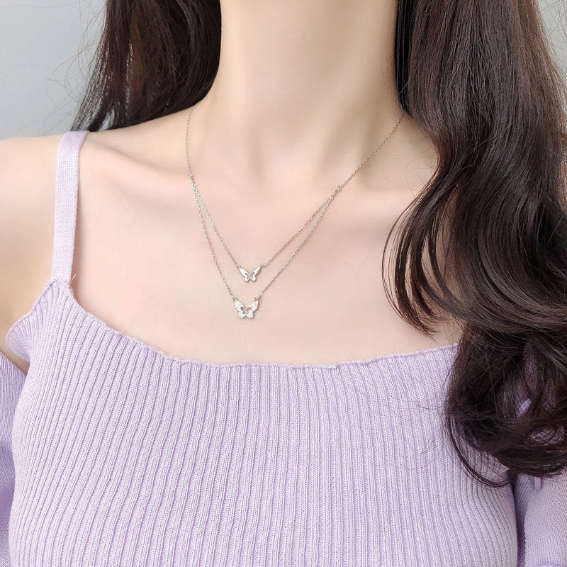 Butterfly Layered Necklace