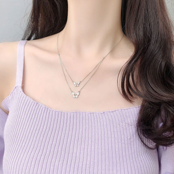 Butterfly Layered Necklace