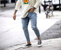 Ripped Ankle Pants