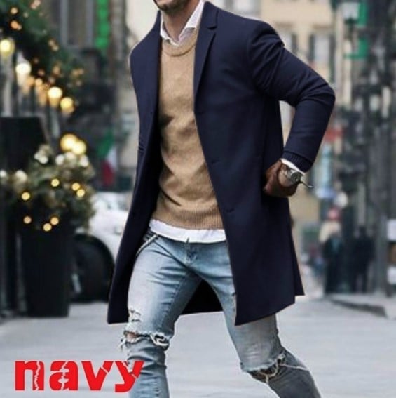 Slim Fit Wool Overcoat