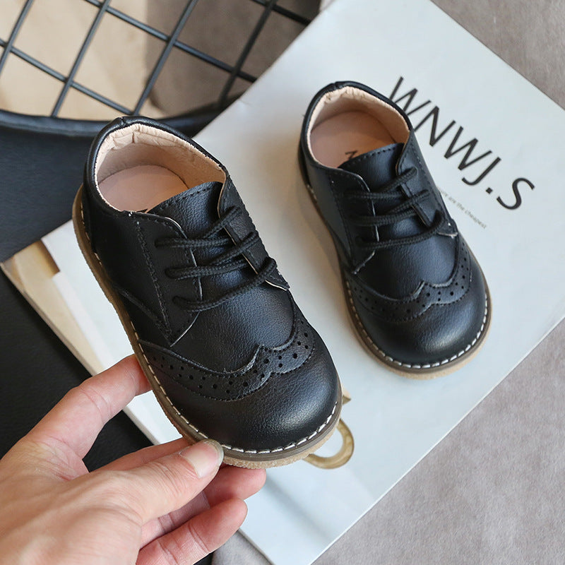 Boys' Leather Derby Shoes