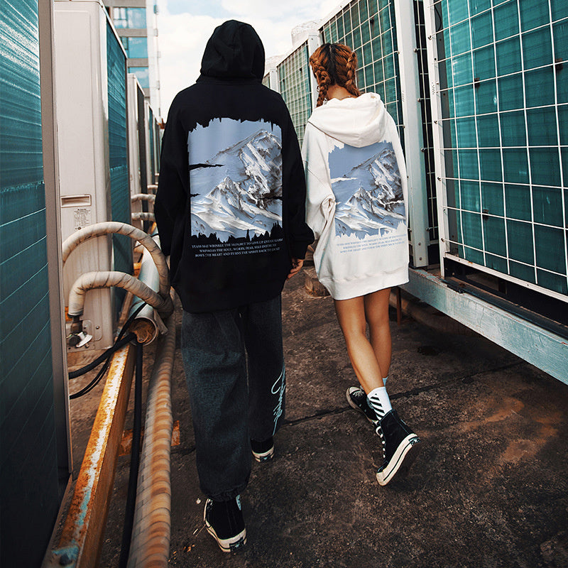 Snow Mountain Graphic Hoodie