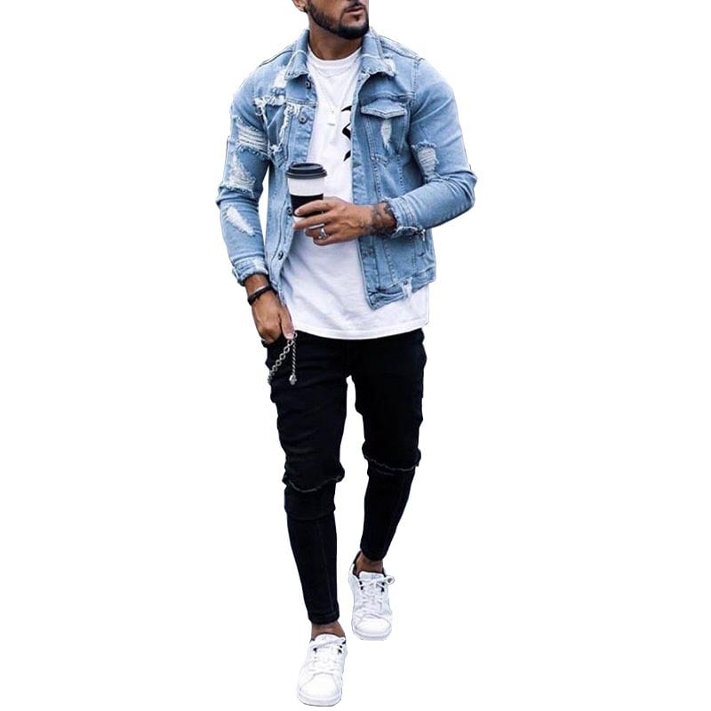 Ripped Denim Jacket